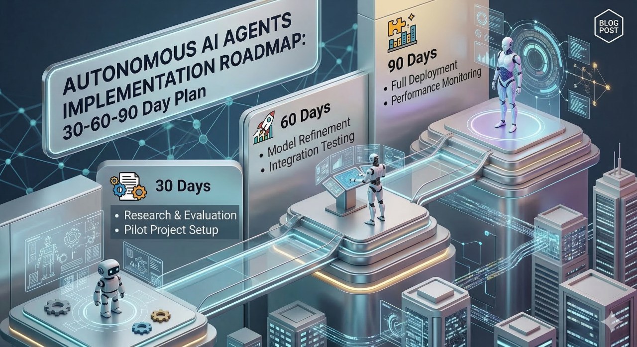 Autonomous AI Agents 30-60-90 Day Roadmap: 2026 Guide: 2026 Guide (+ Templates &amp; ROI Benchmarks)